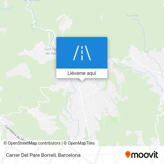 Mapa Carrer Del Pare Borrell