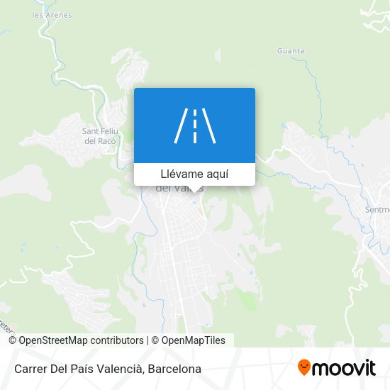 Mapa Carrer Del País Valencià