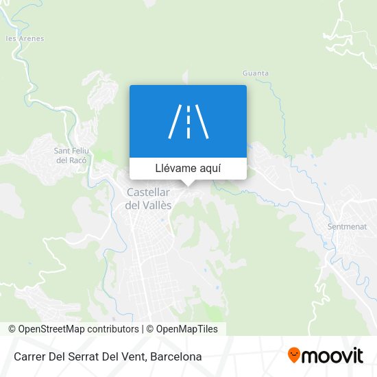 Mapa Carrer Del Serrat Del Vent