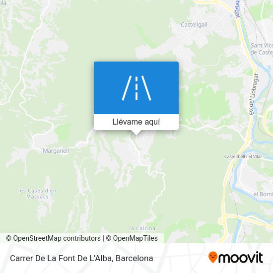 Mapa Carrer De La Font De L'Alba