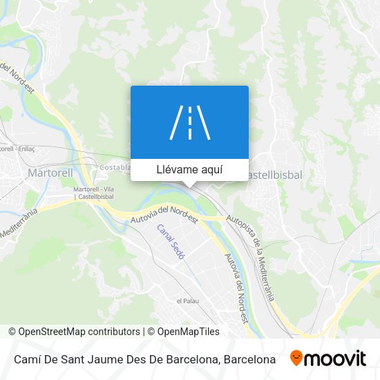 Mapa Camí De Sant Jaume Des De Barcelona