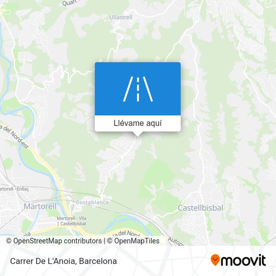 Mapa Carrer De L'Anoia
