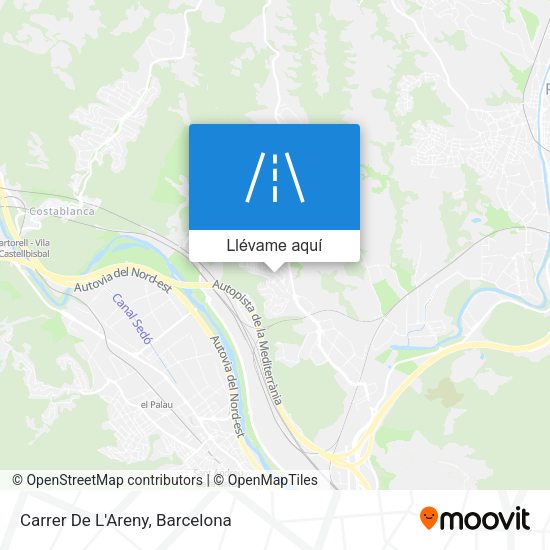 Mapa Carrer De L'Areny
