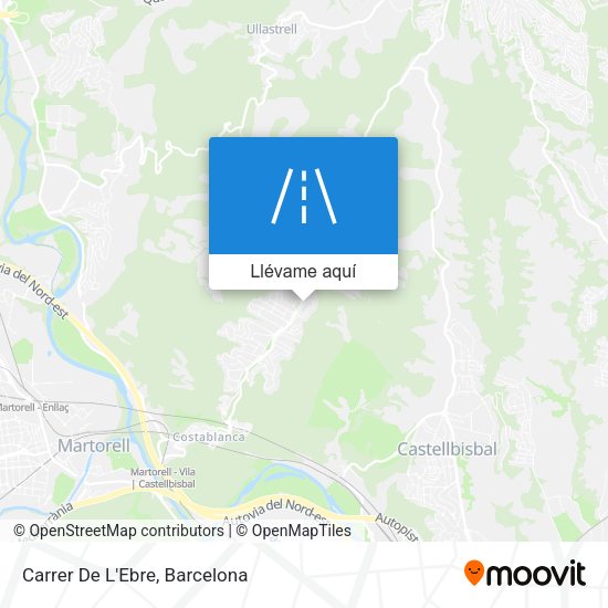 Mapa Carrer De L'Ebre