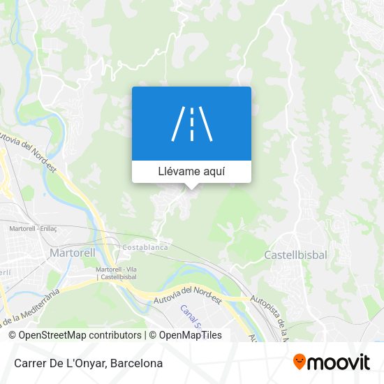 Mapa Carrer De L'Onyar