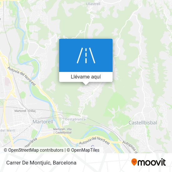 Mapa Carrer De Montjuïc