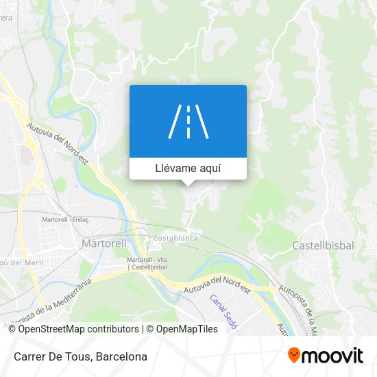 Mapa Carrer De Tous