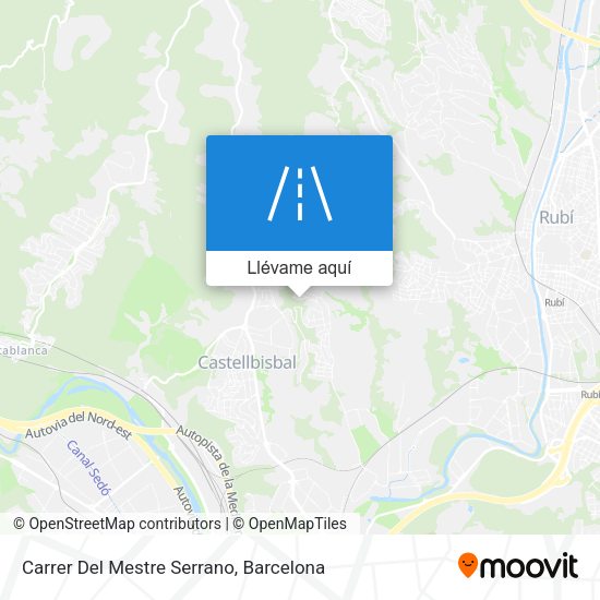 Mapa Carrer Del Mestre Serrano