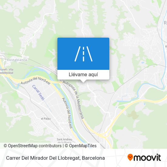 Mapa Carrer Del Mirador Del Llobregat