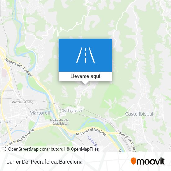 Mapa Carrer Del Pedraforca