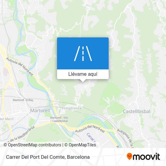 Mapa Carrer Del Port Del Comte