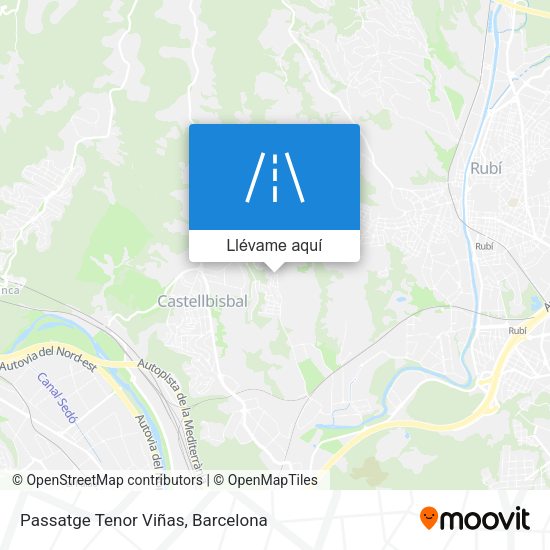 Mapa Passatge Tenor Viñas