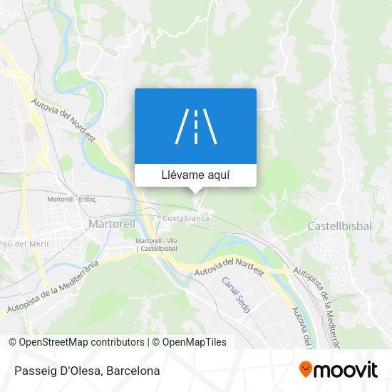 Mapa Passeig D'Olesa