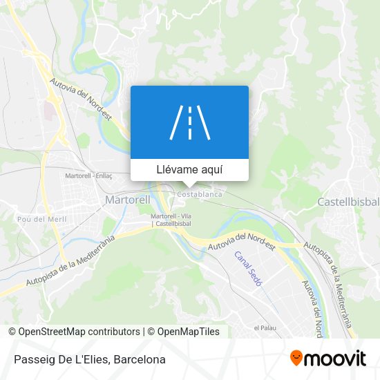 Mapa Passeig De L'Elies