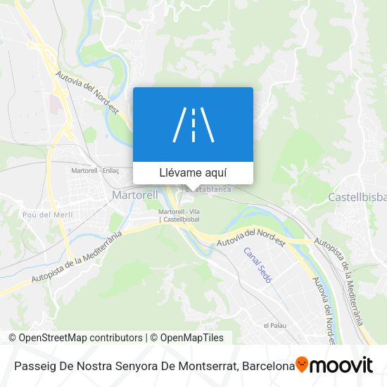 Mapa Passeig De Nostra Senyora De Montserrat