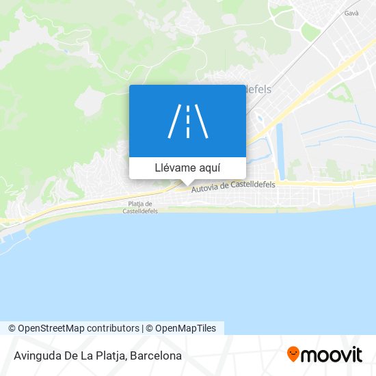 Mapa Avinguda De La Platja