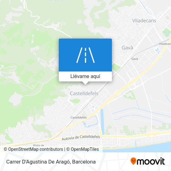 Mapa Carrer D'Agustina De Aragó