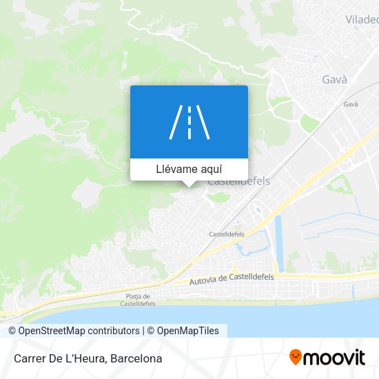 Mapa Carrer De L'Heura
