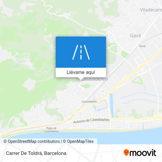 Mapa Carrer De Toldrà
