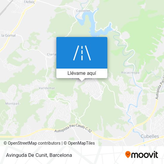 Mapa Avinguda De Cunit