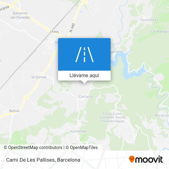 Mapa Cami De Les Pallises