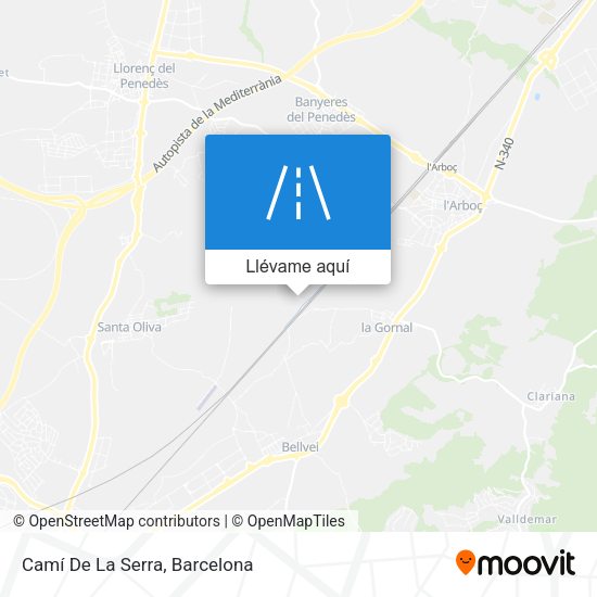 Mapa Camí De La Serra