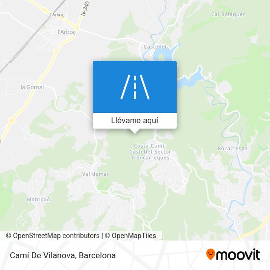 Mapa Camí De Vilanova