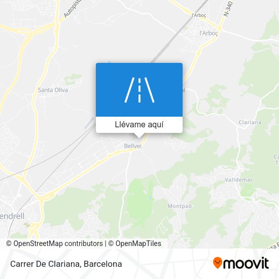 Mapa Carrer De Clariana