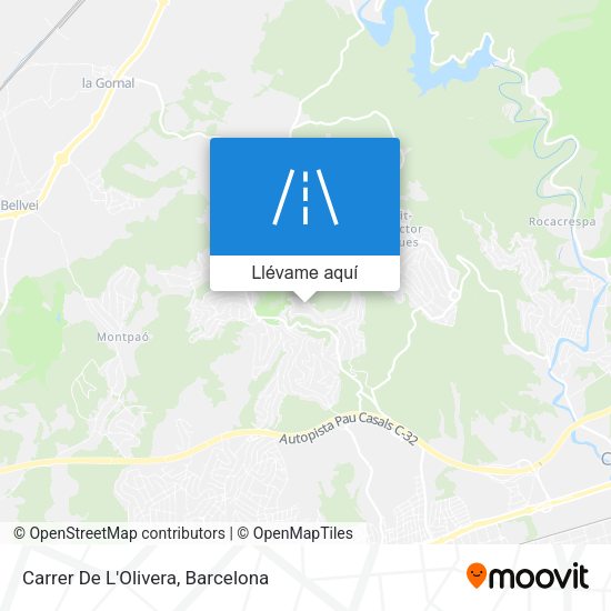 Mapa Carrer De L'Olivera