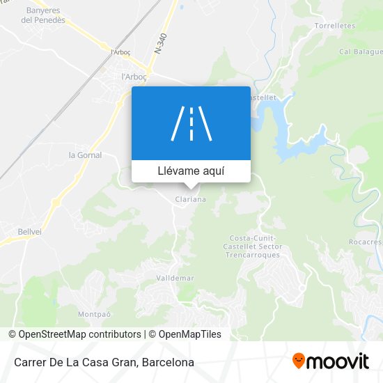 Mapa Carrer De La Casa Gran