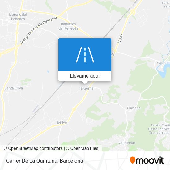 Mapa Carrer De La Quintana
