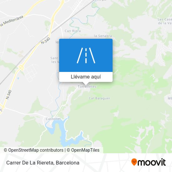 Mapa Carrer De La Riereta