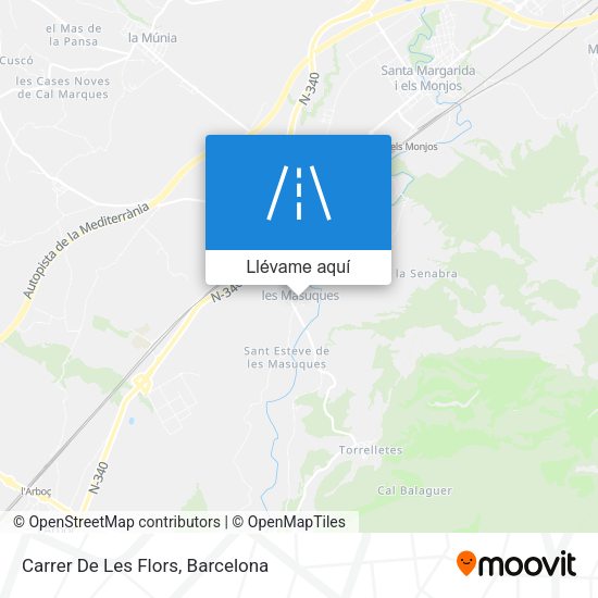 Mapa Carrer De Les Flors