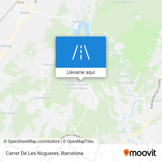 Mapa Carrer De Les Nogueres