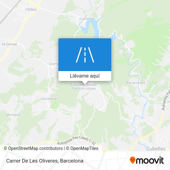 Mapa Carrer De Les Oliveres