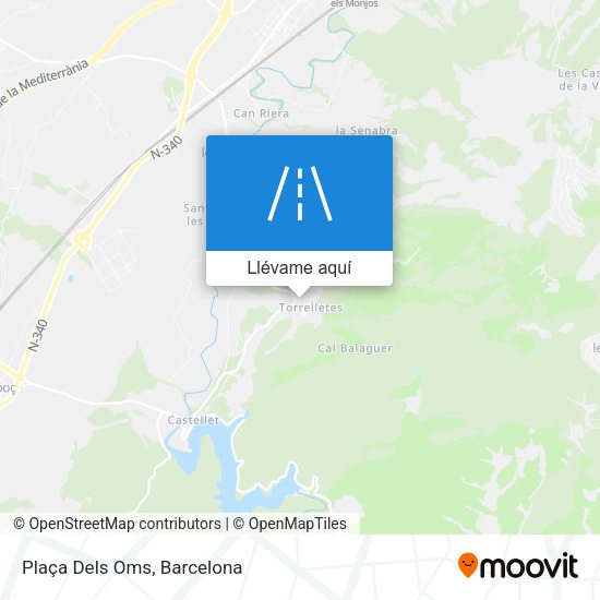 Mapa Plaça Dels Oms