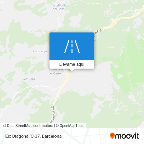 Mapa Eix Diagonal C-37