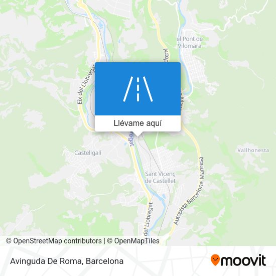 Mapa Avinguda De Roma