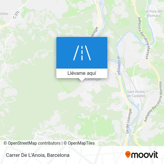 Mapa Carrer De L'Anoia