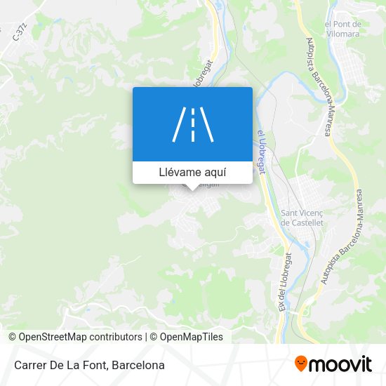 Mapa Carrer De La Font