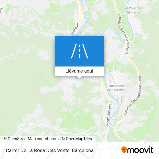 Mapa Carrer De La Rosa Dels Vents