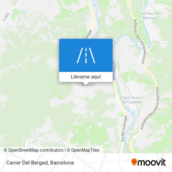 Mapa Carrer Del Bergad