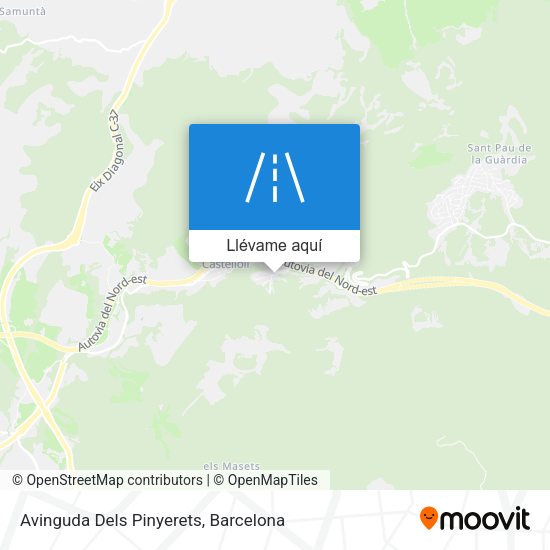 Mapa Avinguda Dels Pinyerets