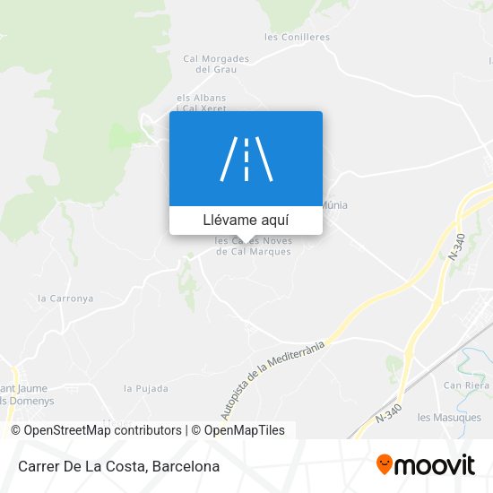 Mapa Carrer De La Costa