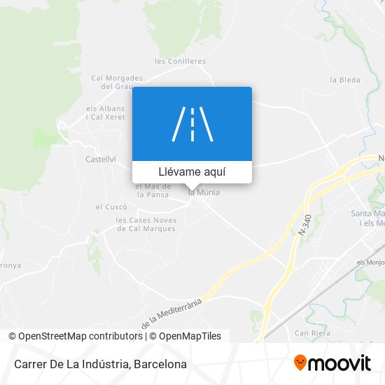 Mapa Carrer De La Indústria