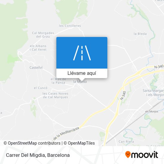 Mapa Carrer Del Migdia