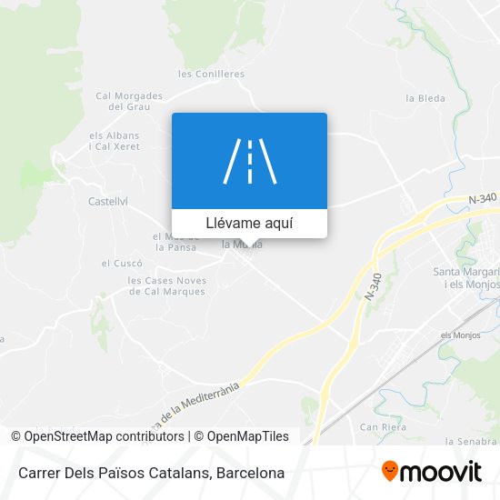 Mapa Carrer Dels Països Catalans