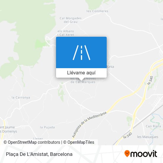 Mapa Plaça De L'Amistat