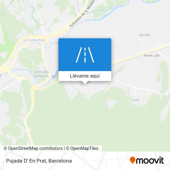Mapa Pujada D' En Prat