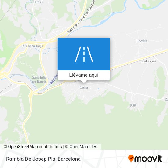 Mapa Rambla De Josep Pla